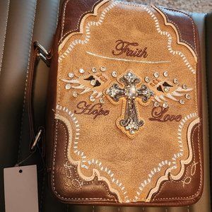 New Deluxe Bible Cover Western Style w/Bling